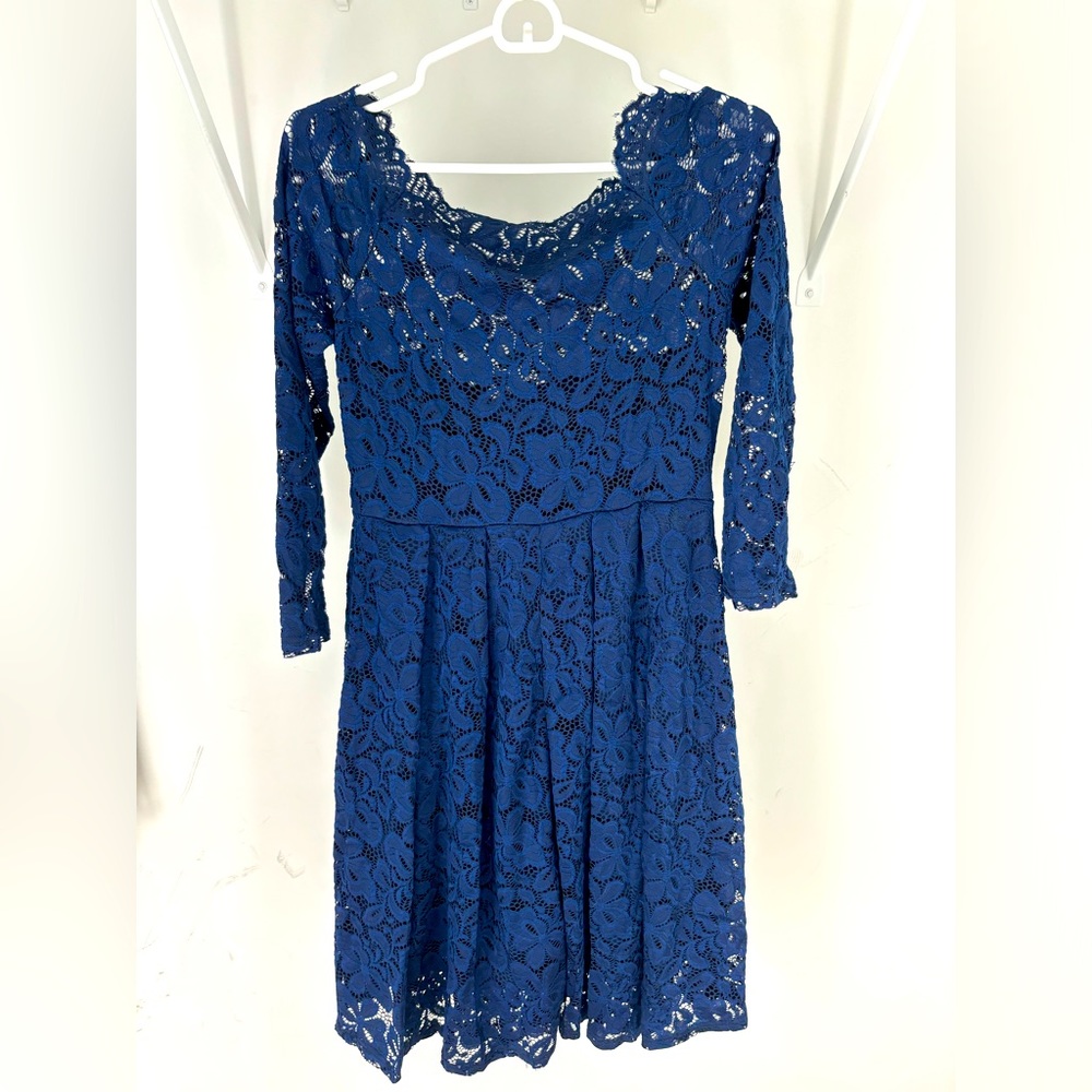 Miusol blue lace dress, size medium